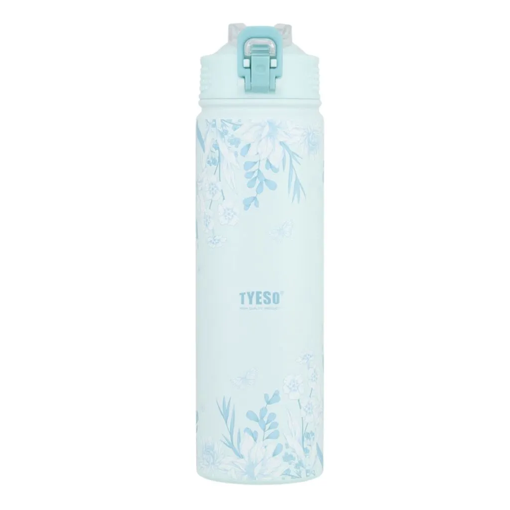 تراول ماگ قفل دار برند TYESO طرح گل 750ml