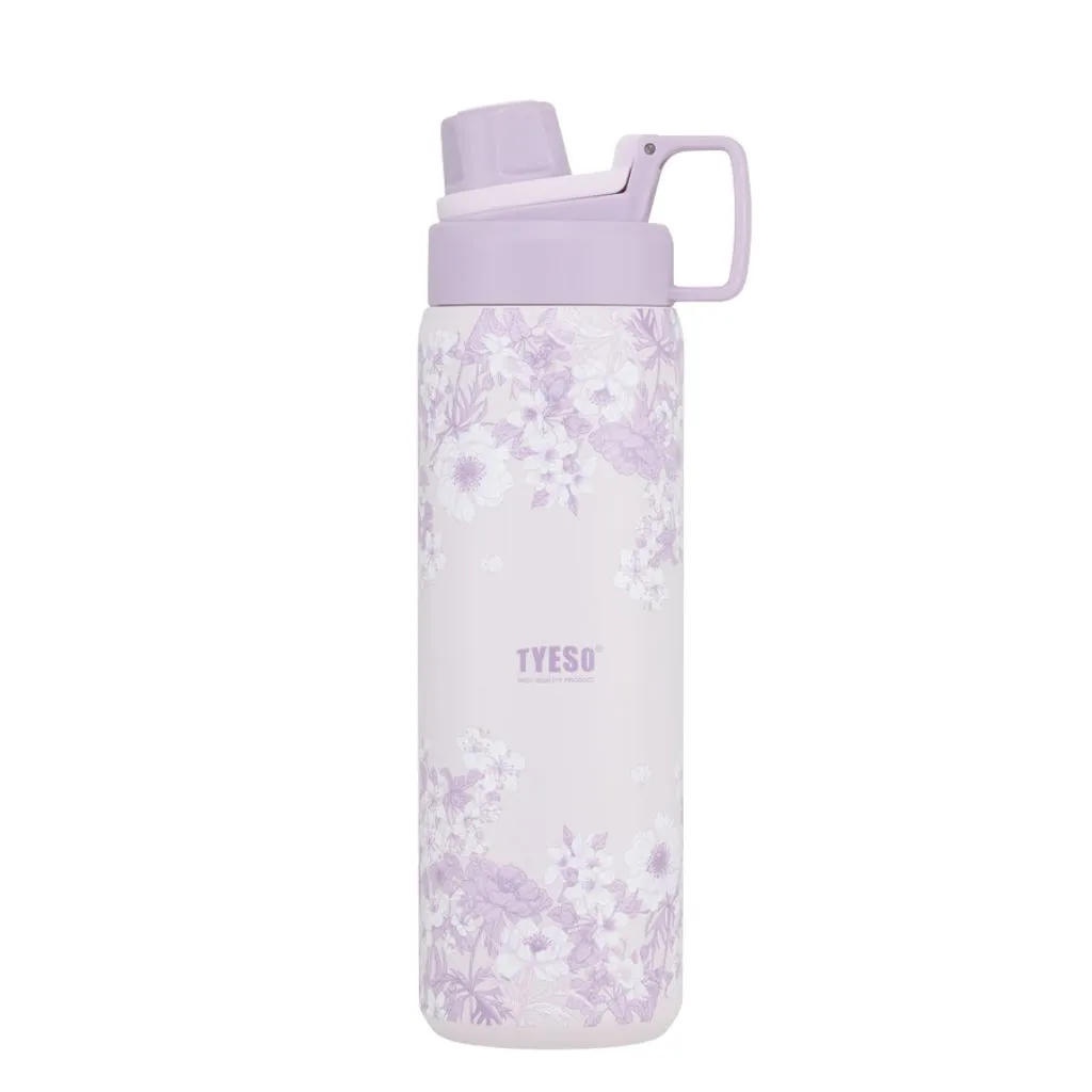 فلاسک درب پیچی برند TYESO طرح گل 900ml