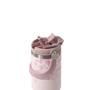 تراول ماگ دو حالته تایسو طرح گلدار 900Ml نمای دوم جزئیات رنگ صورتی