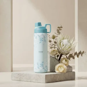 فلاسک درب پیچی برند TYESO طرح گل 900ml 1 فلاسک درب پیچی برند TYESO طرح گل