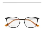 عینک طبی گوچی مدل Gucci GG0578OK کد 001 با فریم مشکی و دسته کهربایی