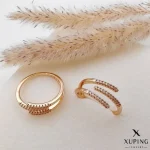 انگشتر-ژوپینگ-زنانه-طرح-سه-ردیف-نگین‌دار-کد-285-1