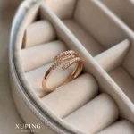 انگشتر-ژوپینگ-زنانه-طرح-سه-ردیف-نگین‌دار-کد-285-2