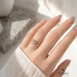 انگشتر-ژوپینگ-زنانه-طرح-سه-ردیف-نگین‌دار-کد-285-4