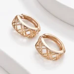 گوشواره-زنانه-ژوپینگ-طرح-طلا-کد-e425-2